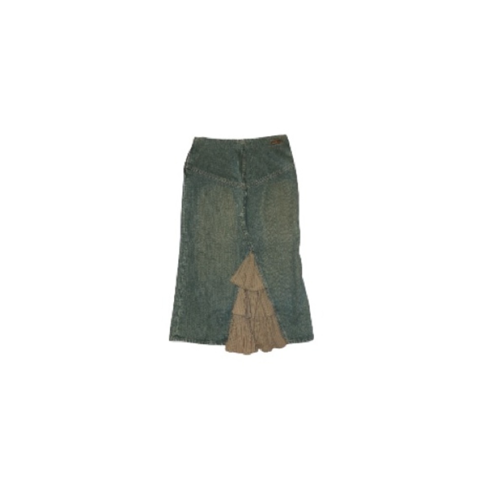 Mango Ruffled Insert Jean Skirt - Women’s Size 2